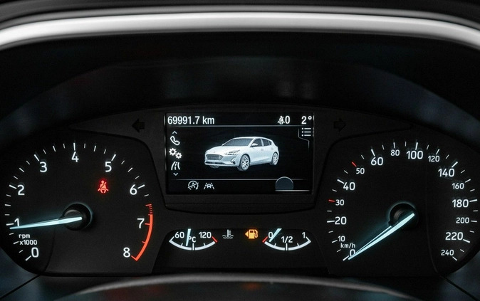 Ford Focus cena 60850 przebieg: 69991, rok produkcji 2019 z Pajęczno małe 667